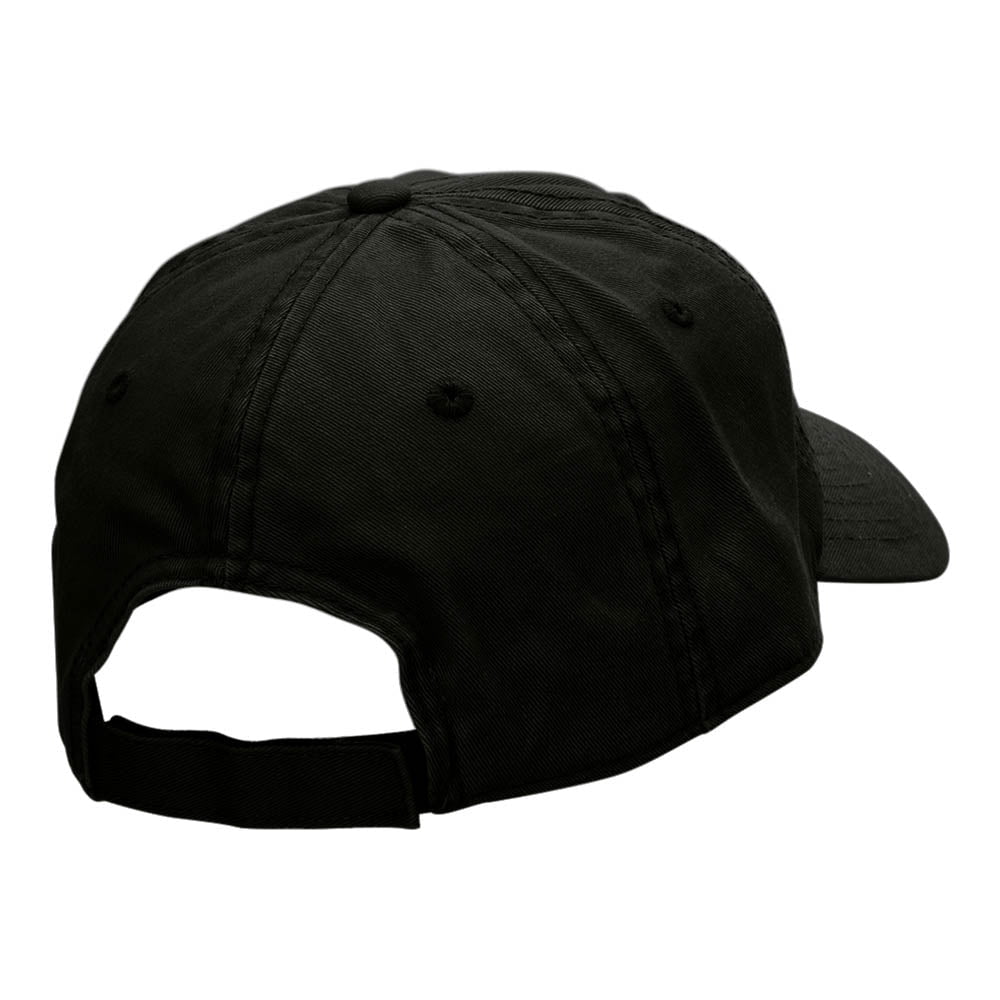 Referee Tee Embroidered Deluxe Washed Twill Cap - Black OSFM