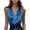Blue, variant on Staron Women's Satin Camisole Elegant V Neck Spaghetti Strap Slip Dress Casual Evening Wear Night Out Party Top, Gold 3XL