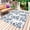 Blue, variant on Sage Green Fruit Outdoor Rug 5x7 Ft - Reversible Patio Rug Outdoor Camping Rugs, Vintage Plant Nature Botanical Flower Washable Indoor Outdoor Area Rugs, Non-Slip Outdoor Carpet Runner for Deck/Porch