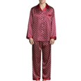 thumbnail image 1 of Ensemble de Pyjama Soyeux à Manches Longues pour Hommes, 1 of 3