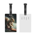 thumbnail image 4 of Squirrel Surf Funny Luggage Tags Suitcases ID Baggage Identifier Card Name Tag for Travel Backpacks Gym Bags, 4 of 6