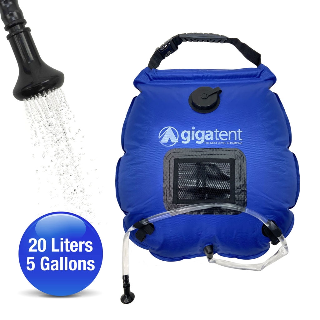 Gigatent 5 Gallon, 20 Liter, Portable, Solar, Shower Bag