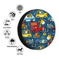 thumbnail image 5 of Easygdp Vehicles Cartoon With Funny Drivers Wheel Sun Guard, Spare Tire Cover,Universal Trailer Suv Truck Camper Travel,Easy To Install And Remove -17 Inch, 5 of 9