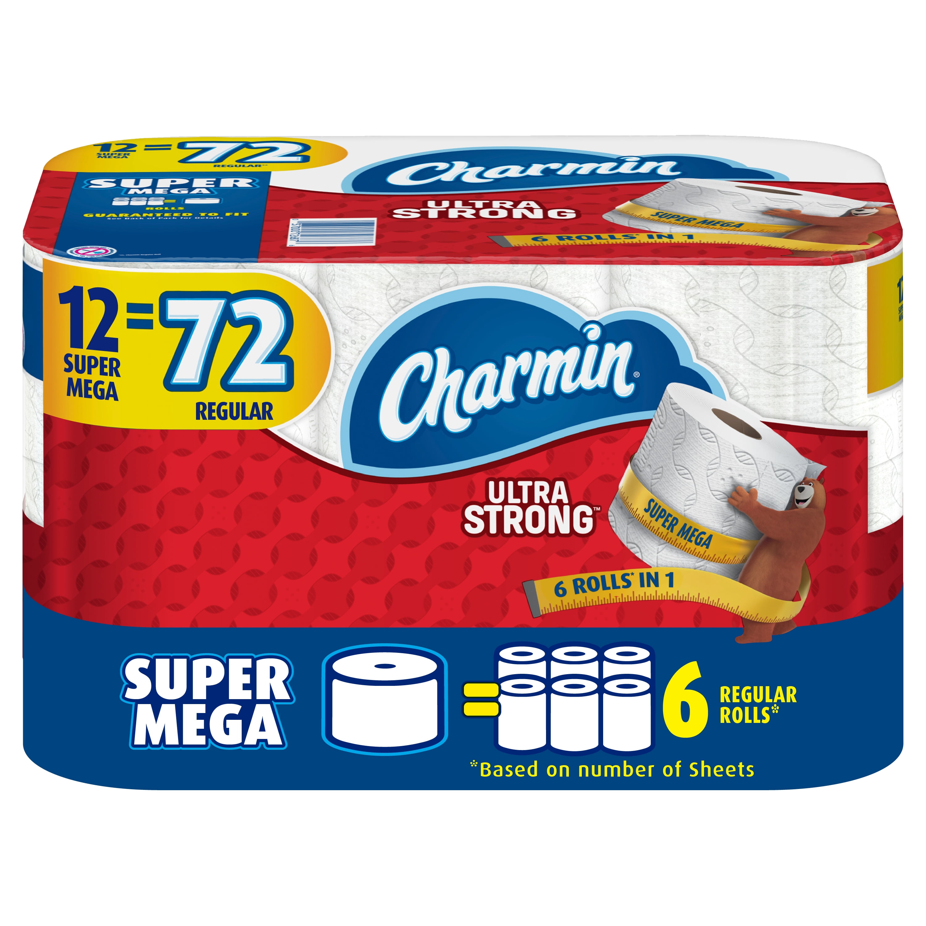 Charmin Ultra Strong Toilet Paper 12 Super Mega Roll 426 Sheets Per