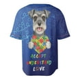 thumbnail image 2 of Autism Awareness Schnauzer Accept Understand Love All Over Print 3D Baseball Shirt Miniature Schnauzer Dog Lover Softball Sport - 12003, 2 of 6
