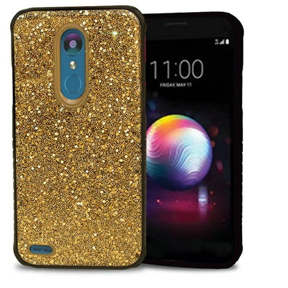 GSA Hybrid Frozen Crude Glitter Case For LG K30 LG K10 (2018) Gold