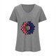 thumbnail image 3 of Camisetas Casuales de las Mujeres Gradiente Día de la Independencia Impreso Cuello Redondo, Blusa de Manga Corta para Diario, Fiesta Y Primavera Verano, 3 of 3