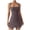 Gray, variant on Women’s Square Neck A-Line Mini Dress Sleeveless Fit and Flare Casual Summer Skater Dress