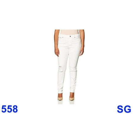 HUE womens Ripped Knee Denim Leggings, Ultra-Soft, High Waist, Black, Small