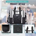 thumbnail image 2 of WOLT | Single Bowling Ball Tote Bag--Shoes up to Mens Size 14 Polyester Beige, 2 of 6