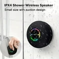 thumbnail image 3 of Mini Bluetooth Shower Speaker with Led Light, Portable Ipx4 Waterproof, Shower Wireless Speaker with Suction Cup, Waterproof Mini Bluetooth Speaker, Portable Bluetooth Speakers with Led Light (Black), 3 of 7
