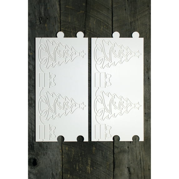 Longarm Quilting Groovy Pattern Boards Set of 2 'O Christmas Tree Design