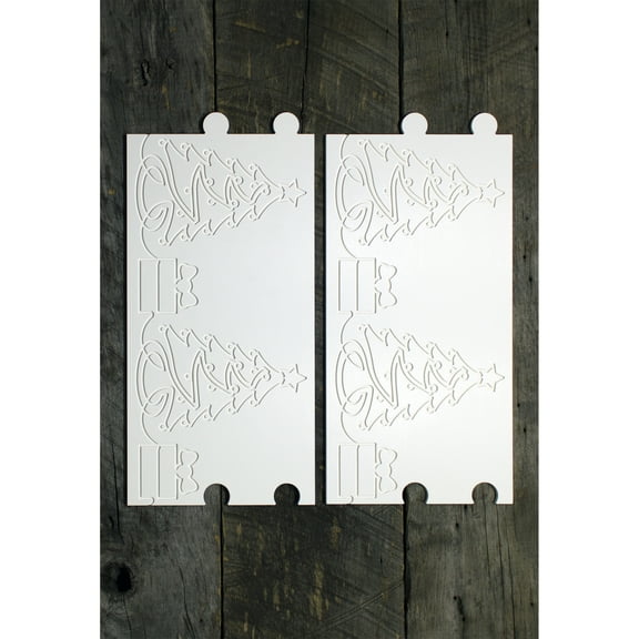 Longarm Quilting Groovy Pattern Boards Set of 2 'O Christmas Tree Design