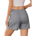 thumbnail image 3 of Ekouaer Womens Pajama Shorts Soft Comfy Ruffle Sleep Shorts 2026 Summer Casual Elastic Waist Pj Short with Pockets, 3 of 7