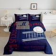 thumbnail image 2 of Volleyball Comforter&nbsp;Set King Size Sports Themed Bedding Sets Teens,Ball Gaming Quilt Bed Set Red Blue Volleyball Down Comforter Room Decor with 2 Pillowcases, 2 of 6