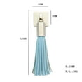 thumbnail image 4 of de cuero PU con borlas, armario, gabinete, del cajón de la puerta, estilo de lujo de luz nórdica Azul perfecl tiradores de cajones, 4 of 8