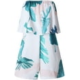 thumbnail image 2 of Women's Strapless Off Shoulder Printed Beachwear Short Rompers Jumpsuits, 2 of 4