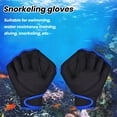 thumbnail image 3 of Pebbuoy 1 Pair Swimming Gloves Adjustable Men Women Aquatic Swim Training Glove Webbed Fitness Water Resistance Training Hand Fins Paddles Swimming Gear, 3 of 7