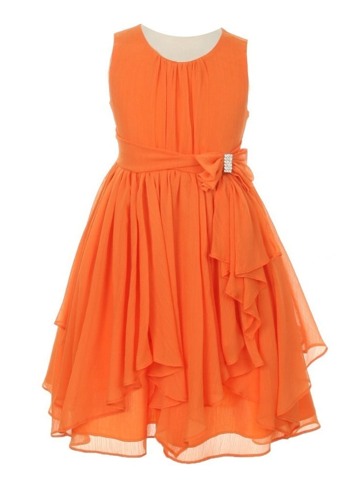 orange easter dress