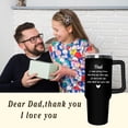 thumbnail image 5 of Fathers Day Gift For Dad - Birthday Gifts For Dad From Daughter, Son, Kids - Husband Gifts - Unique Birthday Present Ideas For Father, Husband, New Dad, Bonus Dad From Daughter, Son - 40 Oz Tumbler, 5 of 5