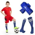 thumbnail image 2 of WTOBBY Youth Football Shin Guard Socks with Compression Sleeves Technology, Soccer Leg Protection Gear for Kids Teen Players, Team Sports Accessories, Durable Football Socks,Royal BlueM, 2 of 5