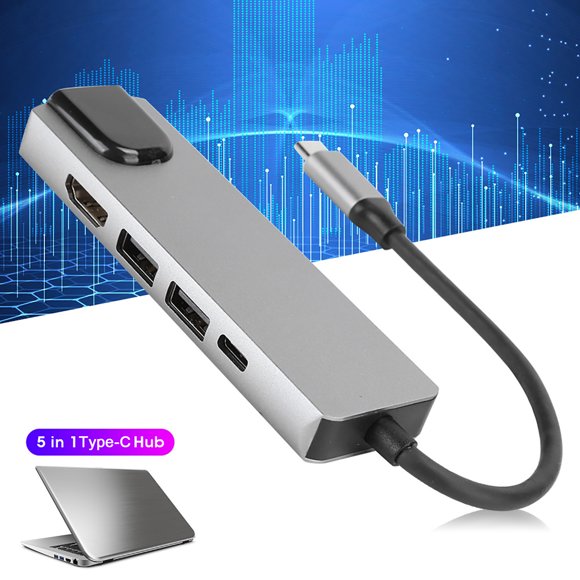 Hub Hub 5 en 1 Gigabit Ethernet RJ45 para teléfono móvil