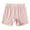 Pink, variant on Kids Girls Solid Color Seamless Boyshort Underwear Breathable Elastic Waist Panties Stretchy Shorts 2-14 Years