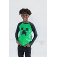 thumbnail image 3 of Minecraft Creeper Little Boys Rash Guard Swim Shirt Little Kid to Big Kid, 3 of 5