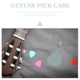 thumbnail image 2 of Keyring Guitar Pick Storage Bag Electric Guitar Plectrum Holder Case Guitar Plectrum Holder, 2 of 9