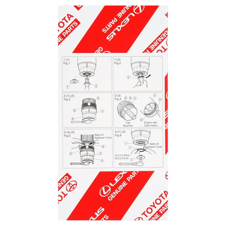 4 New Toyota Oil Filters 04152-YZZA4 Cartridge Style DENSO 150-3023