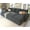 Grey 110 inch, variant on Roomy Homy Pull Out Couch, Sleeper Sofa with Storage Chaise, L Shape Couch for Bedroom, Beige Chenille