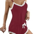thumbnail image 4 of Sleeveless Sleepwear Set Push Up Top with Shorts Two Piece Comfortable Lounge Pajamas, 4 of 4