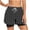 Black-PANTS, variant on Inverlee Polka Dot Print 2-in-1 Running Shorts for Women Elastic Waist Athletic Workout Bottoms Wine L