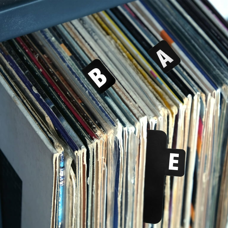 26 Pcs Vinyl Record Dividers A-Z DVD Alphabetical Organizer
