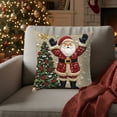 thumbnail image 4 of Hometravel Holiday Pillow Cover, Christmas Theme 17.7x17.7 Inch Cushion Case, Soft Fabric Decorative Pillow Protector with Hidden Zipper, 4 of 6