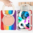 thumbnail image 4 of iPad Air4 2020/Air5 2022 Case iPad Pro11 case 4th/ 3rd / 2nd Generation 360°Rotatable Stand Shoulder Strap Pencil Holder Heavy Duty Shockproof Silicone Protective Case, 4 of 8