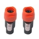 thumbnail image 1 of Conector NL4FC de 4 pines (paquete de 2) Conector de audio para altavoz Conector XLR macho rojo, 1 of 8