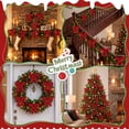 thumbnail image 6 of Yexmas 24pcs Red Velvet Christmas Bows, Xmas Ribbon Bows Ornaments for Christmas Tree, Gift Wrapping,Crafts,Party, Wreath Garland Holiday Decor, 6 of 7
