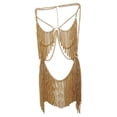 thumbnail image 4 of Traje de cadena de cuerpo Sunnimix con Flecos de Oro dorado, 4 of 8