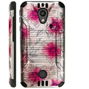 WORLD ACC Silver Guard Case Compatible for Coolpad Legacy S Brushed Metal Texture Hybrid TPU Phone Cover (Watercolor
