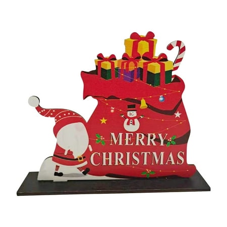 

Veki Tree Drawing Santa Christmas Christmas Wooden Small Colored Pendant Bell -Decorations Christmas Pendant Home Decor Thanksgiving Decorations under 5