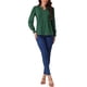thumbnail image 2 of Camisetas de manga larga con cuello en V para mujer INSPIRE CHIC, 2 of 6