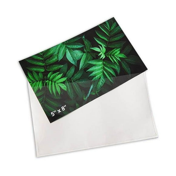 5 x 8 in. Self - Adhesive Index Card Pockets with Top Opening