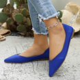 thumbnail image 7 of Hinvhai Women's Pointed Toe Low Heel Flat Sandals for Spring Summer, Casual Comfortable Soft Sole Professional Shoes Blue 6(37), 7 of 7