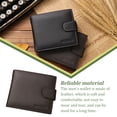 thumbnail image 4 of Cartera Minnieouse JINBAOLAI para hombre de cuero suave color café, 4 of 6