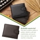 thumbnail image 4 of Cartera Minnieouse JINBAOLAI para hombre de cuero suave color café, 4 of 6