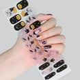 thumbnail image 4 of Glow in Dark Nails Art Stickers Halloween Nails Strips Full Nails Wrap Semi Cured Nails Strips Nails Art Decoration, 4 of 9