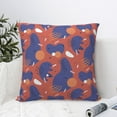 thumbnail image 6 of YFYANG Square Decorative Throw Pillow Case (Without Pillow Insert), Red Abstract Geometric Pattern Bedroom Sofa Car Cushion Cover, 16"x16", 6 of 9
