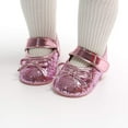 thumbnail image 3 of Antheron Baby Girls Mary Jane Flats Soft Sole Infant Moccasins Floral Sparkly Toddler Princess Dress Shoes, 3 of 6