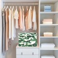 thumbnail image 4 of Yayeee Collapsible Cube Storage Bin with Lid Fabric Closet Decorative Basket with Handles, Light Green Camouflage Design, 4 of 7
